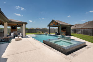 pool with terrace and pergola - houston tx